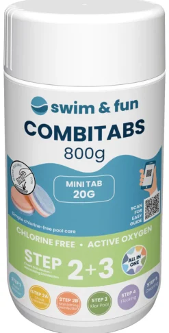 Hot Swim & Fun Kombitabletter klorfri 20 g, 800 g -