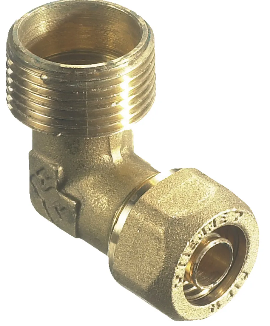 New Kompresjonsvinkel 15 mm x 3/4" Messing