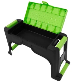 Clearance Garden Krakk m/oppbevaring H: 26 x B: 50 x D: 19 cm - ® Svart/grønn. praktisk design med oppbevaringsplass til hageredskaper