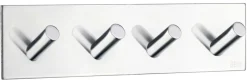 Sale Beslagsboden Kroklist m/4 kroker selvklebende - krom