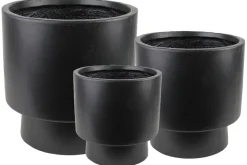 Hot Scan-Pot Krukkesett Fiber Ø24/30/37 cm Svart