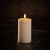 Discount DAY Kubbelys med 3D LED-flamme H12,5 cm