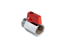 Clearance Kulekran 1/2" x 1/2" rødt grep