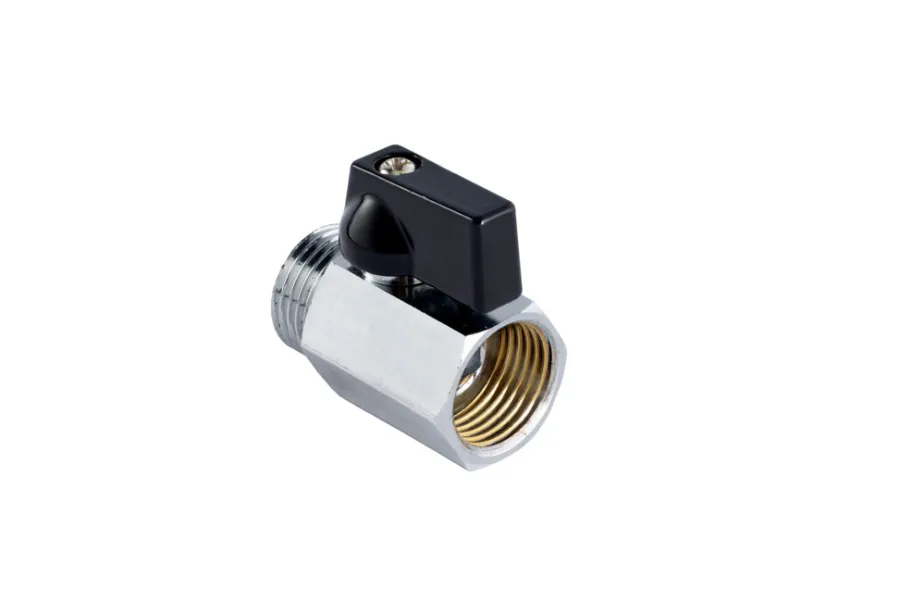 Outlet Kulekran 1/2" x 1/2" svart grep