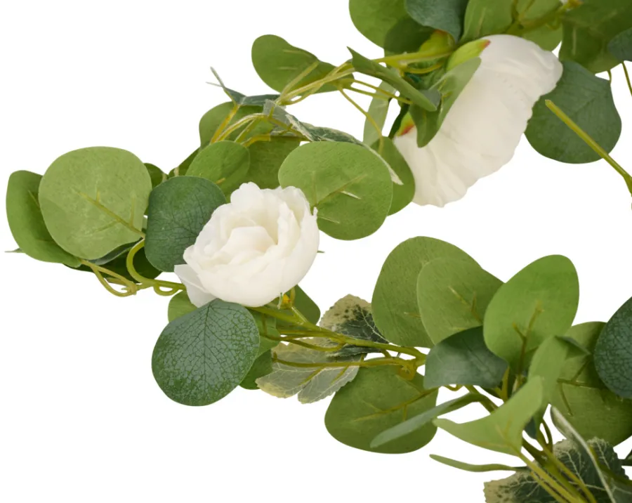 Hot Kunstig blomsterranke 210 cm Hvit