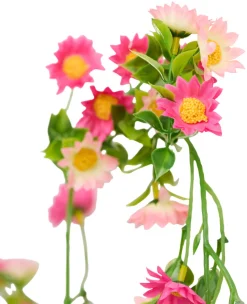 Discount Kunstig blomsterranke rosa 210 cm