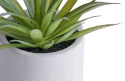 Outlet Kunstig plante agave H19 cm Grå og grønn