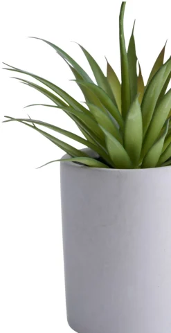 Outlet Kunstig plante agave H19 cm Grå og grønn