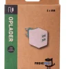 PhoneFood Lader med 2 USB porter