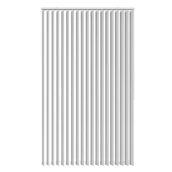 New Lamellgardin 100 x 250 cm Hvit