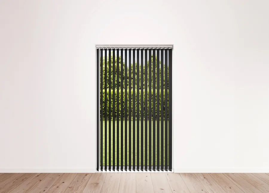 Discount Lamellgardin 150 x 250 cm Svart