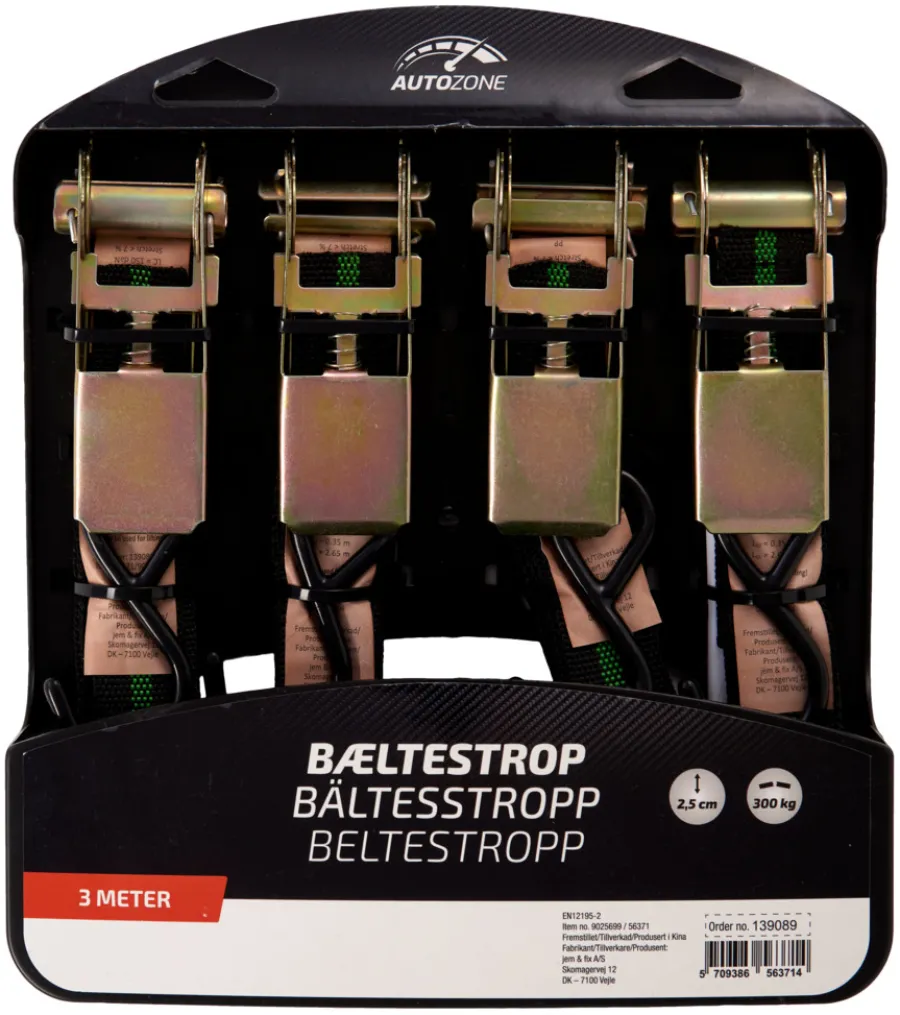 New Autozone Lastestropp 4 stk. -