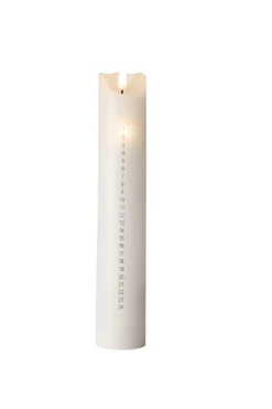 Outlet Stemning LED-kalenderlys med timer 27,5 cm hvit