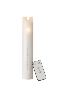 Outlet Stemning LED-kalenderlys med timer 27,5 cm hvit