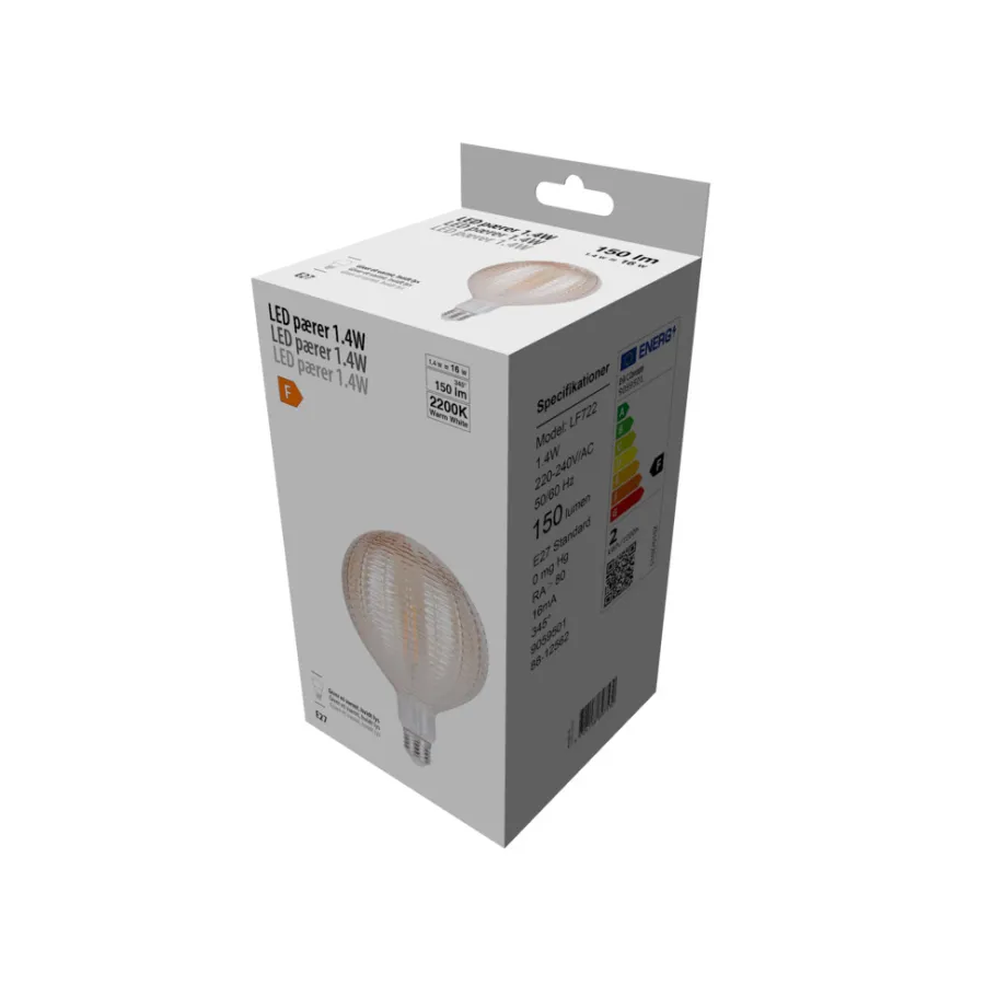 Best LED-pære Dent Amber 1,4 W E27