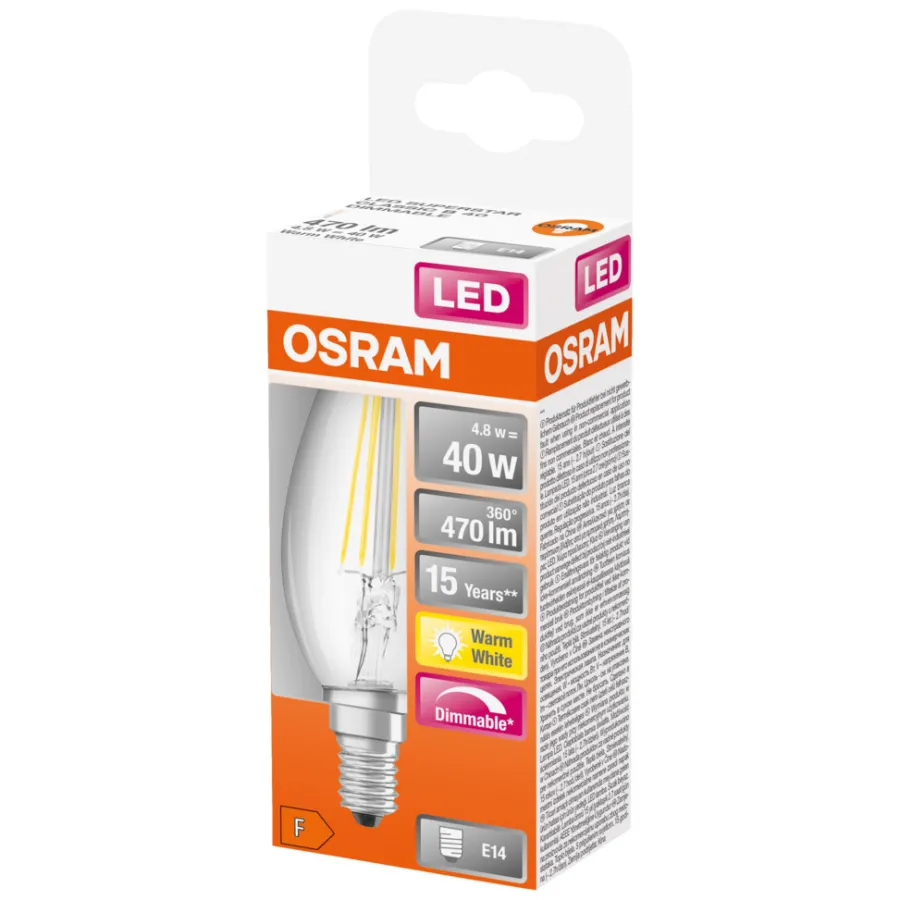Hot Osram LED-pære kerte 5W