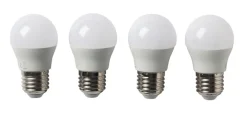 LED-pære krone 4,2 W E27 4-pk.