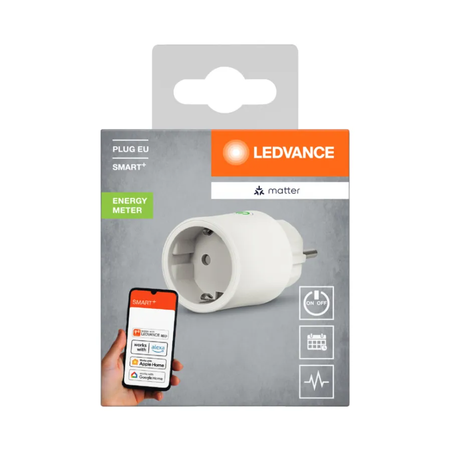 New LEDVANCE SMART+ Plug EU energimåler Hvit