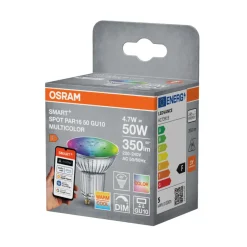 Sale LEDVANCE SMART+ spotpære PAR16 farge GU10 5 W