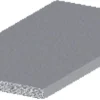 Hot Listprofil flat aluminium - 2 x 15 mm x 2 meter