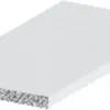 Online Listprofil flat hvit - 2 x 25 mm x 1 meter