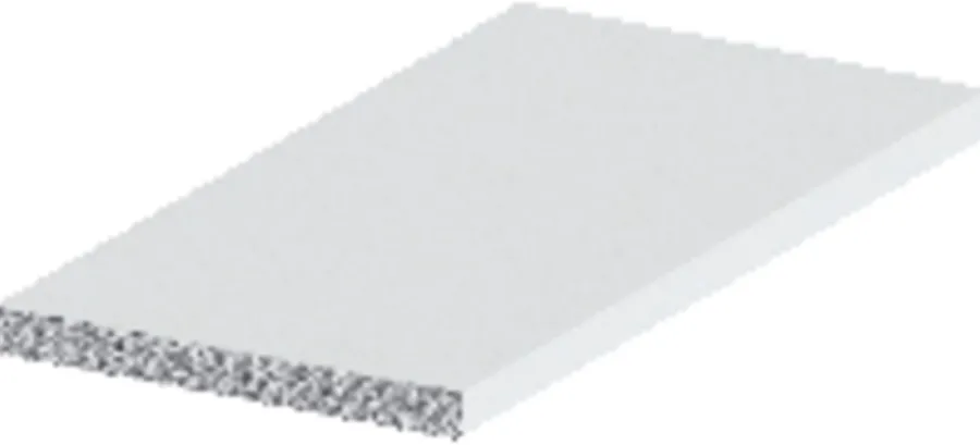 Online Listprofil flat hvit - 2 x 25 mm x 1 meter