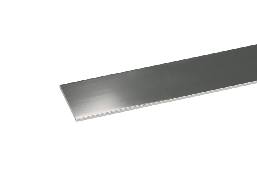 Discount Listprofil flat sølv - 2 x 25 mm x 2 meter