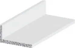 Best Listprofil hvit - 10 x 15 mm x 1 meter