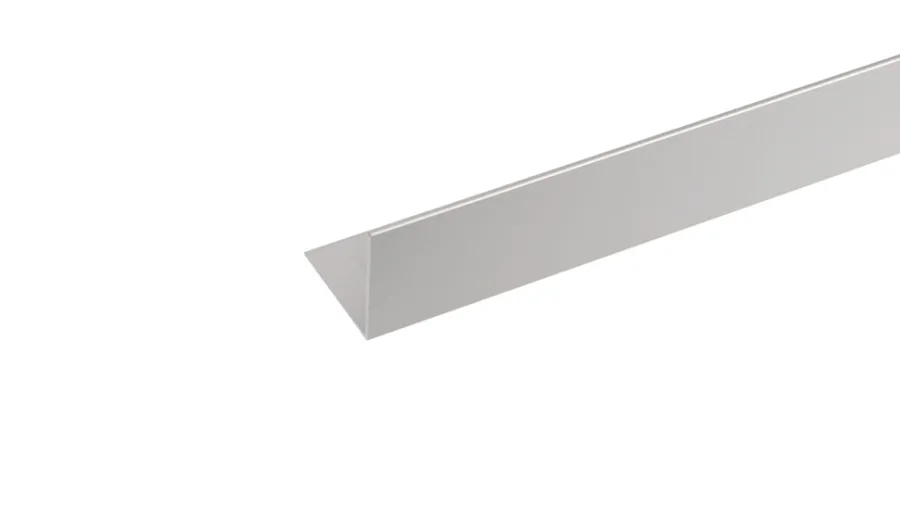 Clearance Listprofil vinkel aluminium - 25 x 25 mm x 2 meter