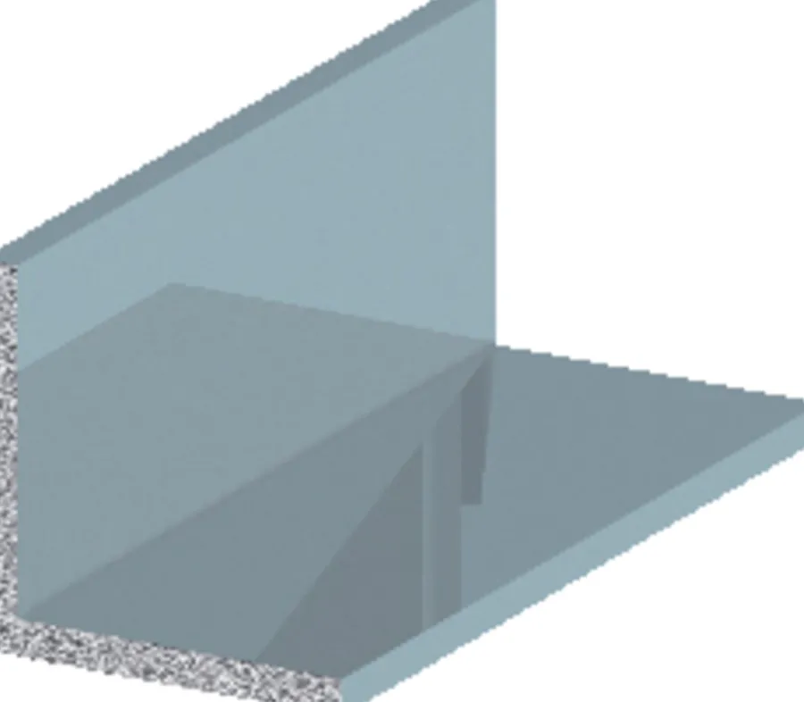 Clearance Listprofil vinkel aluminium - 25 x 25 mm x 2 meter