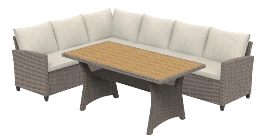 Online Sunlife Loungesett Boise 3 deler teak/natur - ®