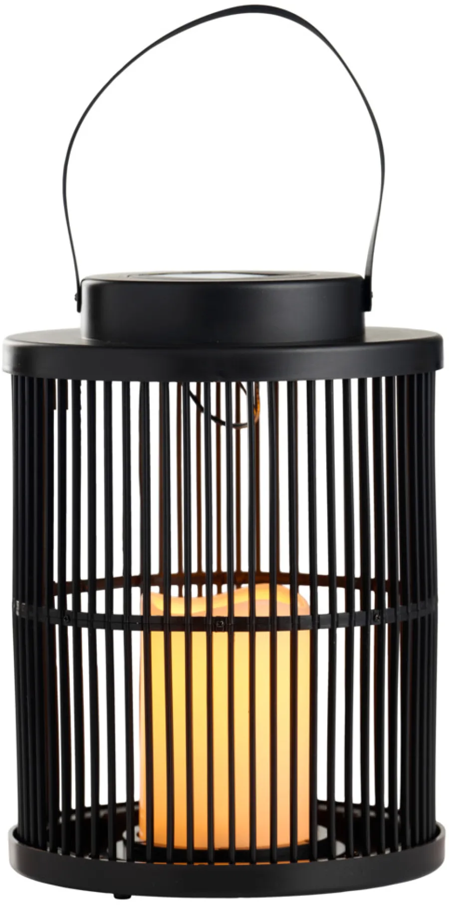 Hot Garden Lykt med solcelle 18 x 18 x 25 cm - ® Svart