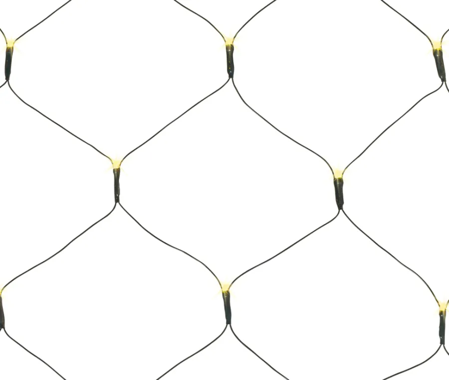 Hot Stemning Lysnett m/timer 100 LED-pærer 1 x 1,8 meter