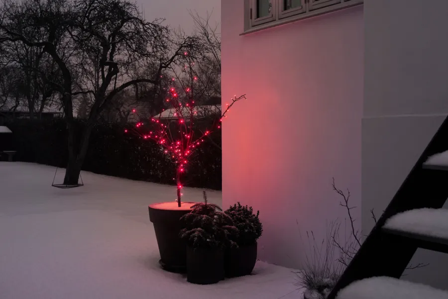 Discount Stemning Lysslynge 100 LED-pærer rød 9,9 meter