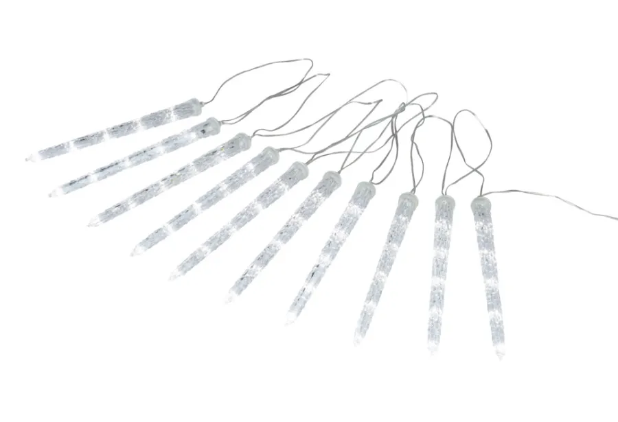 Clearance Stemning Lysslynge med 10 LED-istapper 9,5 meter