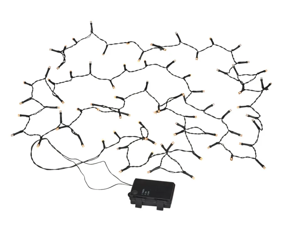 Hot Stemning Lysslynge m/timer 80 LED-pærer 3,9 meter