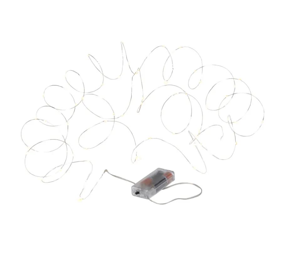 Stemning Lysslynge wire 50 LED-pærer 4,9 meter