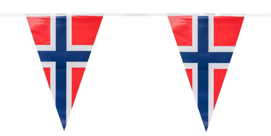 Best Festplassen 17. mai girlander med vimpler 5 meter