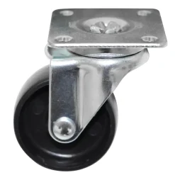Best Home it Møbelhjul dreibart med plate svart 40 mm