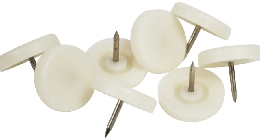 Outlet Home it Møbelknotter Ø25 mm hvit plast 24 stk.