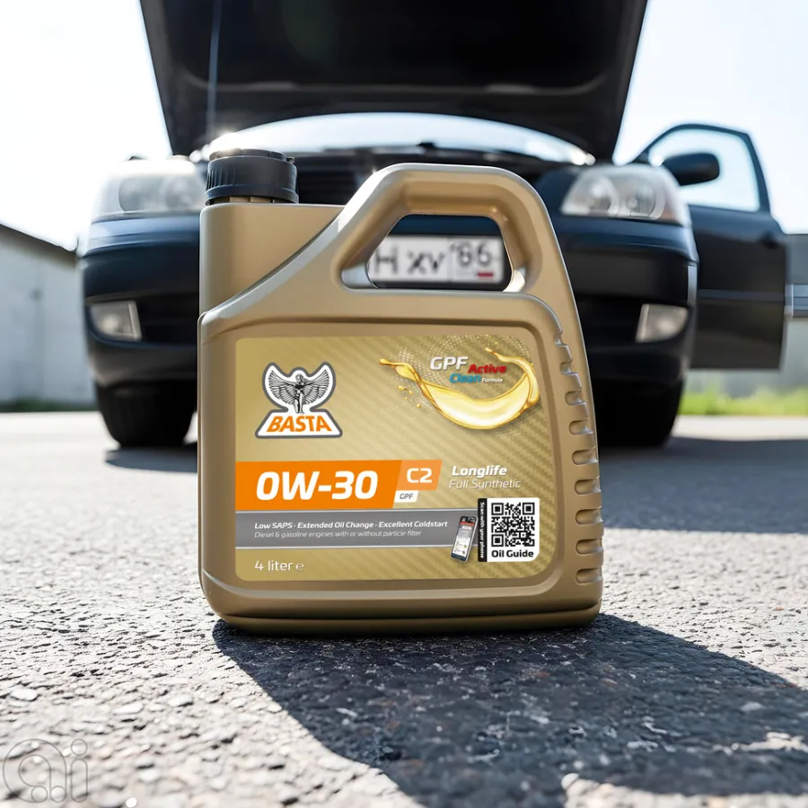 Online Basta Motorolje 0W-30 C2 fullsyntetisk - 4 liter