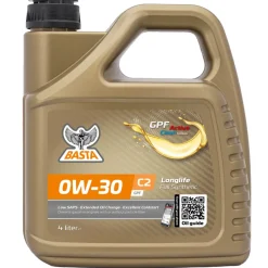 Online Basta Motorolje 0W-30 C2 fullsyntetisk - 4 liter