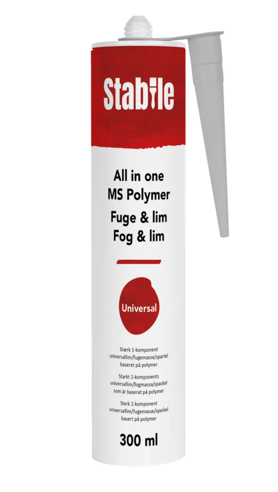 Stabile MS fuge all in one grå 300 ml -