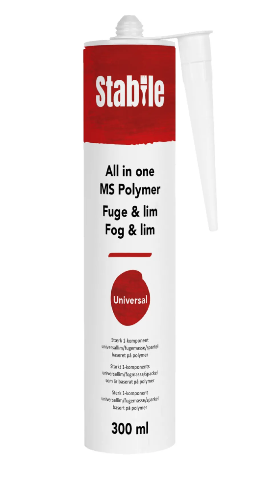Hot Stabile MS fuge all in one hvit 300 ml -
