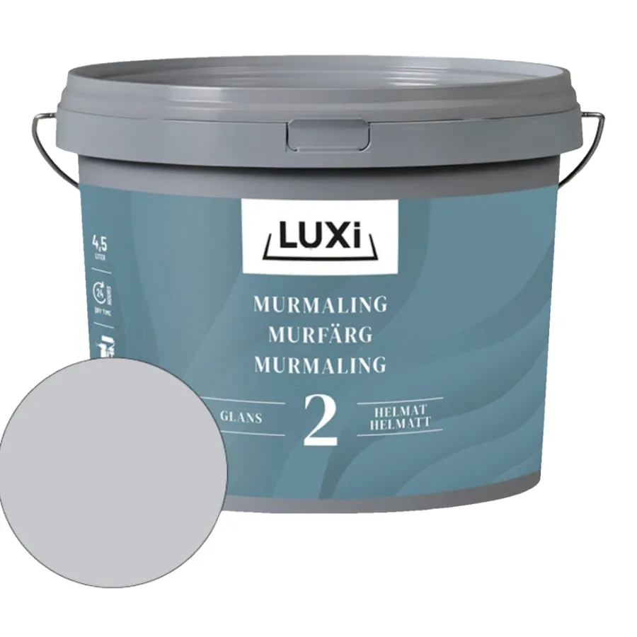 Hot Luxi Murmaling klassisk grå 4,5 liter - Klassisk grå (NCS-kode s2502-b)