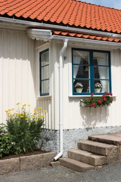 Outlet Rias Nedløpsrør 90 x 4000 mm Hvit