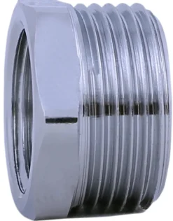 Online Nippelmuffe 3/4"x1/2" Krom