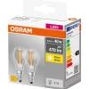 Hot Osram LED kronepære E14 4 W 2-pk.