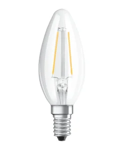 New Osram LED Star Classic klar kertepære E14 2,5 W