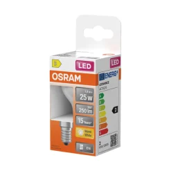 Discount Osram LED Star Classic matt kronepære E14 2,5 W